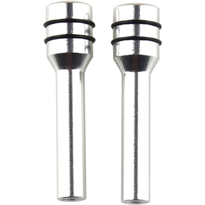 Lot de 2 broches de verrouillage de porte de voiture, style intérieur de voiture, bouton de levage de voiture argenté