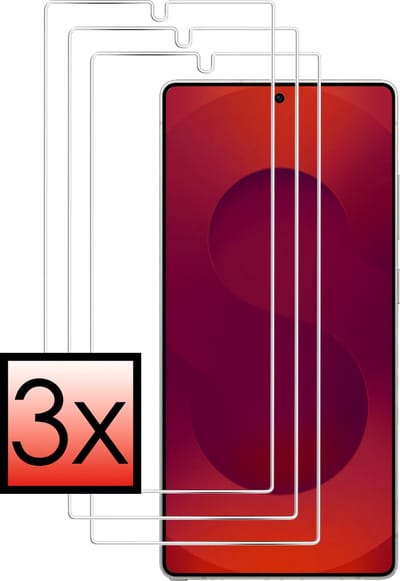 Screenprotector - 3 Stuks - Geschikt voor Samsung Galaxy S25 Ultra - Extra Sterk - Beschermglas - Gehard Glas - Tempered Glass - Screen Protector - Bescherm Cover