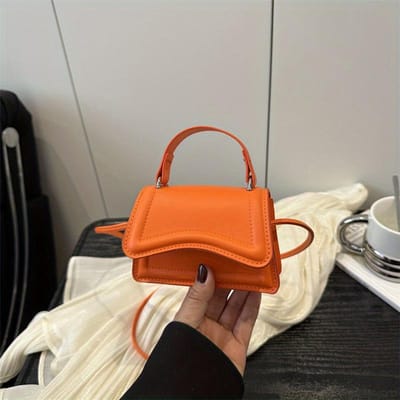 Dames Ultra-Compacte Mini Handtas Kleine Portemonnee Handtas Dagelijkse Essentiële Tassen voor Vrouwen oranje