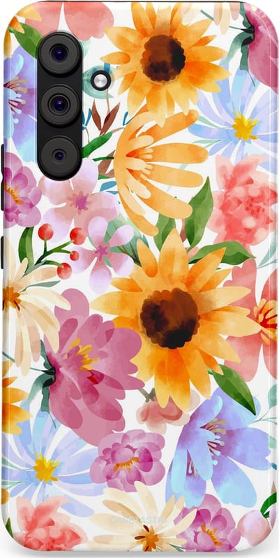 Casetastic Hoesje Geschikt voor Samsung A54 (5G) - Stijlvolle Beschermende Duo-layer Case - Aquarel fantasie