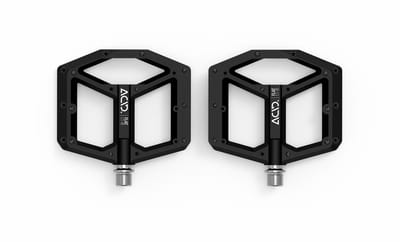 ACID Pedalen Flat C1-IB - Grote voetafdruk - Verstelbare pinnen - Plastic - 330g - L115xB100xH19 mm - Zwart