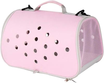 Reistas Huisdier - Draagtas - Veilig Reizen - Inklapbaar Ontwerp - 40 x 23 x 23 cm - Roze