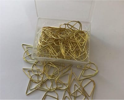 ProductGoods - Paperclips Druppel Goudkleurig - 2,5 cm - 50 stuks