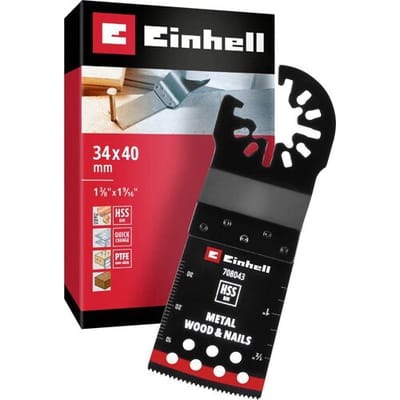 Einhell 708043 Tauchsägeblatt BIM Met, 34mm Multitool toebehorenset Bimetaal 34 mm 1 stuk(s)