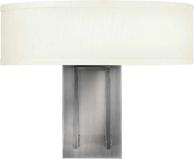 Landelijke Wandlamp - Steady Lighting -  - Landelijk - E14 - L: 14cm - Voor Binnen - Woonkamer - Eetkamer - Zilver