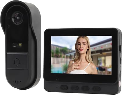 Draadloze Videodeurbel - Deurtelefoon Systeem - Veilig Wonen - 1080P Kleurenscherm - 43 Inch Display