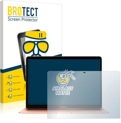 BROTECT - Screenprotector voor Apple MacBook Air 13.3" 2020 - Folie Beschermfolie Beschermglas matte