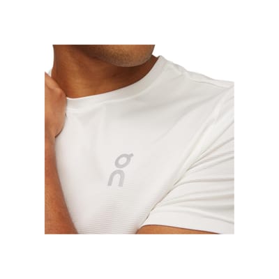 T-shirt met ronde hals, effen kleur, korte mouwen, heren tops, wit 1ME10430864 XS white