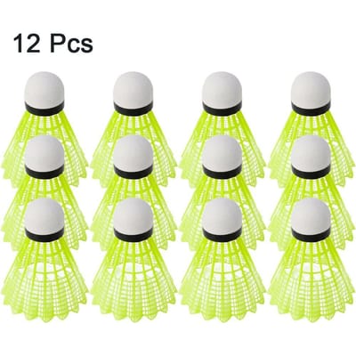 Nylon Badminton Shuttlecocks met Grote Stabiliteit Duurzaamheid Indoor Outdoor Sport Trainingsballen 12 pcs
