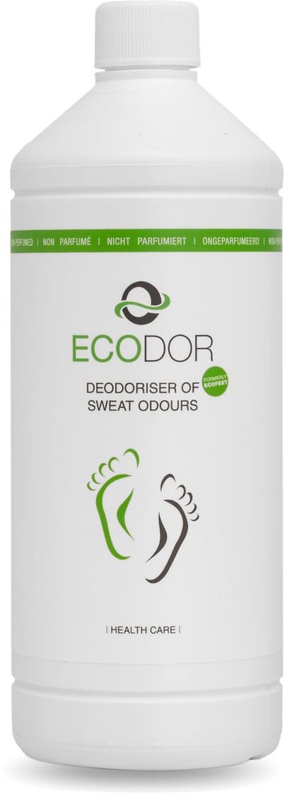 Ecodor EcoFeet - 1000ml - de natuurlijke oplossing voor zweetvoeten en stinkende schoenen - Ecodor EcoFeet - Ontgeurder schoenen - Geurvreter - Geurverwijderaar - Zweetvoeten, Zweetgeur, Zweetlucht - Ongeparfumeerd - 1000 ml navulfles