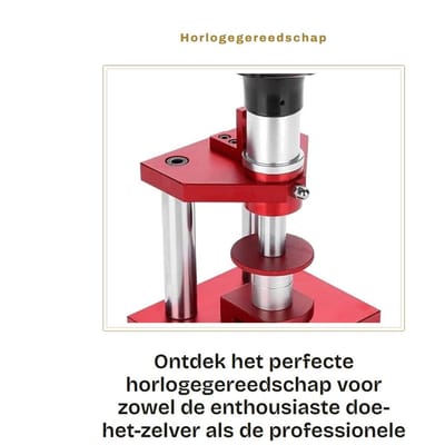 Dailygoods- Horlogegereedschap met 20 Matrijzen - Horlogepers - Horlogekristalpers - M6-Schroefdraad - Compatibel met 5500A/5500C - Volledige Controle bij Sluiten - Horloge Reparatie Gereedschap