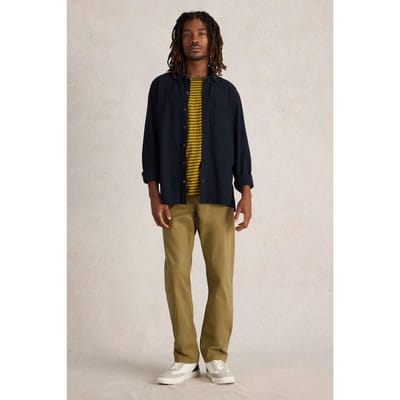 White Stuff Textured Jersey Shirt Dark Navy Größe: XS | Casual hemden Outlet | Herren | Blau