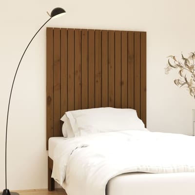 vidaXL - Wandhoofdbord - 95,5x3x110 - cm - massief - grenenhout - honingbruin