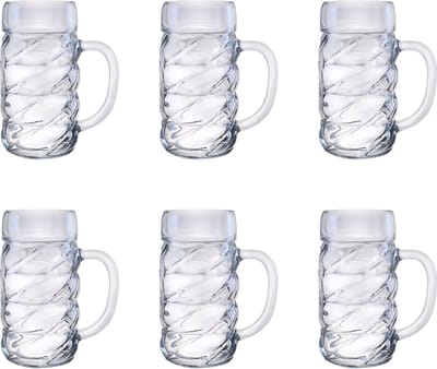 Bierglazen - Bierpullen - Diamond - 0,5 liter - Set van 6