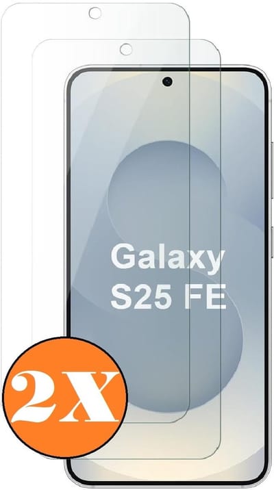 Screenprotector geschikt voor Samsung Galaxy S25 FE 5G - gehard Glas Tempered Glass - 2 Stuks