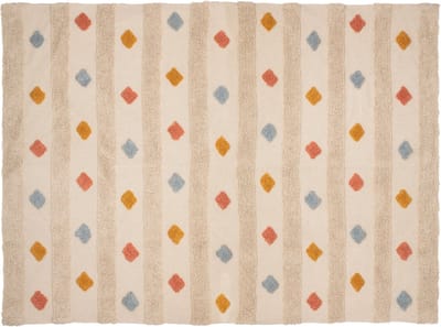 Harlequin - Kinderkleed - Vloerkleed Antislip - Binnen Tapijt - Kinderkamer Decoratief Speelkleed - Wasbaar - Handwas - Katoen - 120 x 70 cm - Multicolor