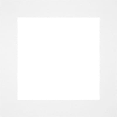 Passe-Partout Fotomaat 15x15 cm - Lijstmaat 30x30 cm - Wit - Museumkarton - Fotolijst niet inbegrepen