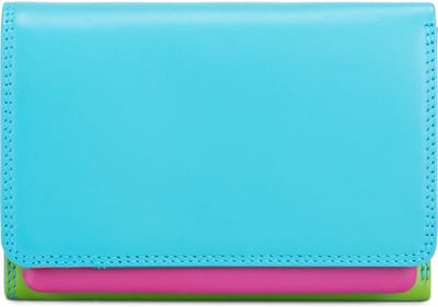 MyWalit MyWalit Portemonnee Dames - Ritsportemonnee - Leer - Blauw