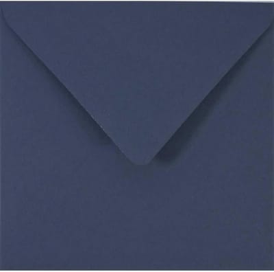 100 Vierkante Enveloppen Donkerblauw 155x155mm Zwaar Papier voor Feestelijke Uitnodigingen