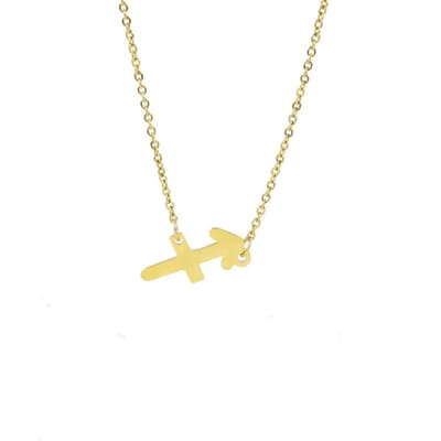Despora - Sterrenbeeld Ketting - Sterrenbeelden - Sterrenbeeld Sieraden - Sagittarius - Goudkleurig RVS (Boogschutter)