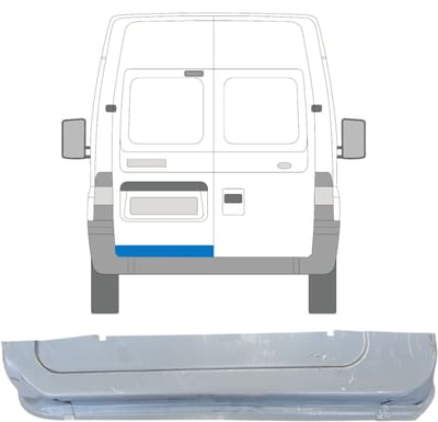 Reparatie plaatwerk achterste deuren voor Ford Transit 2000-2013 / Links
