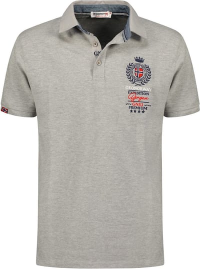 Geographical Norway Heren Expedition Polo Kauri Grijs - L