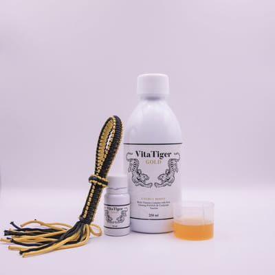 VitaTiger Gold- het meest complete vloeibare energizing vitamine supplement met Ginseng (10 x10ml)