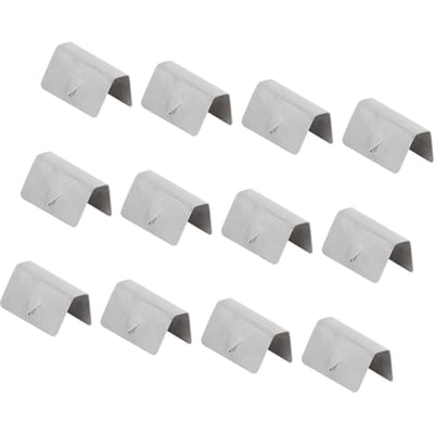 12 Pièces Déflecteurs de Vent et de Pluie de Canal d'Aile de Voiture Clips de Fixation Rétention en Acier Inoxydable Compatibles HEKO G3 white