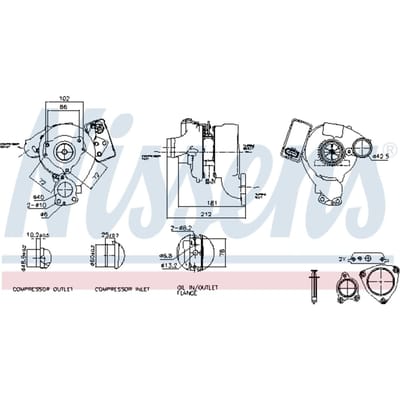 Supercharger, drukvulling NISSENS 93115