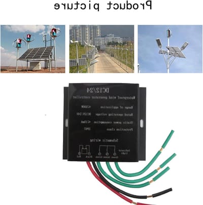 Windturbine Laadregelaar - Windmolen Onderdeel - Batterij Opladen - Uitgebreide Waterdichte Bescherming - 8000W 12V-220V - Zilver
