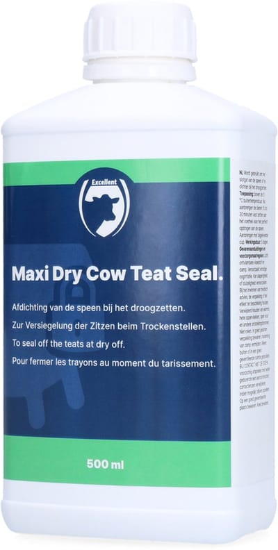 Excellent Maxi Dry Cow Teat Seal - 500 ml - Om het slotgat van de speen af te dichten bij het droogzetten - Polymeerbasis - Vormt een ademende laag