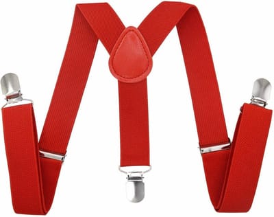 Fako Fashion - Kinder Bretels - Kinderbretels - Effen - 65cm - Rood