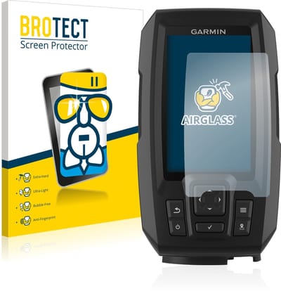 Screenprotector voor Garmin Striker Plus 4 Beschermglas transparant