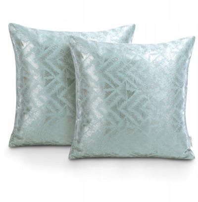 AmeliaHome Navia Sierkussenhoes Mintgroen Blackout Suede Shine 45x45