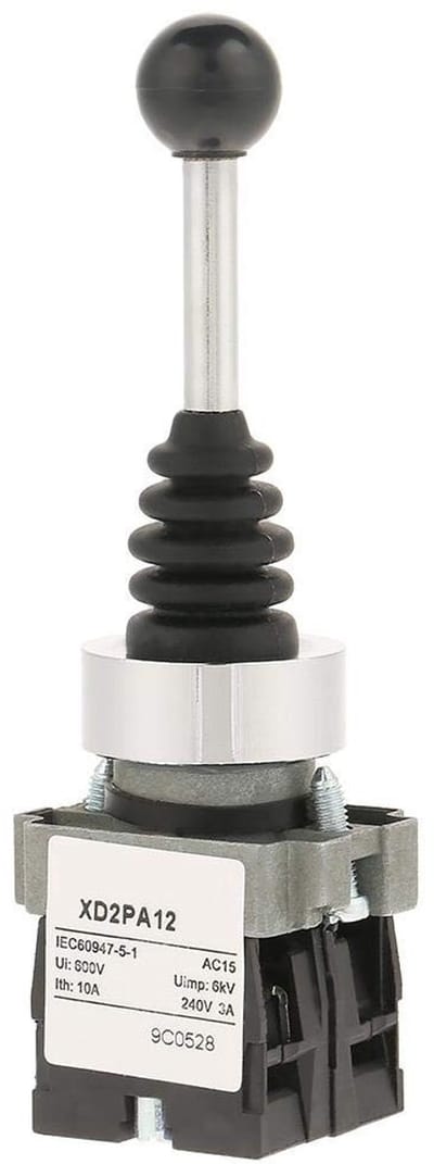 Allecto - Joystick Switch - 2 Positie - Hoogwaardige Panel Mount Schakelaar - Geschikt voor diverse toepassingen - Betrouwbare installaties - Eenvo...