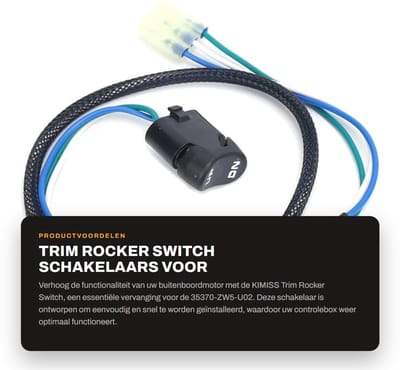 Dailygoods - Trim Rocker Switch - schakelaars voor buitenboordmotoren - eenvoudig te installeren - geschikt voor boten - 35370-ZW5-U02 - betrouwbare w...