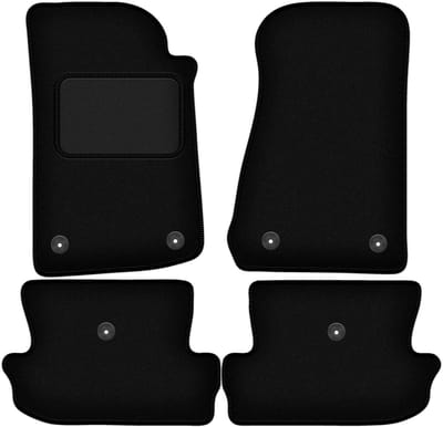 Zwarte velours vloermatten voor: Jeep Wrangler JL 4-deurs (2017-)