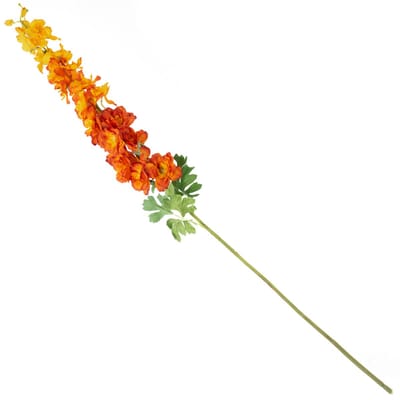 HomeBound by KY | Kunstbloem ridderspoor oranje | kunstbloem | kunstbloem ridderspoor