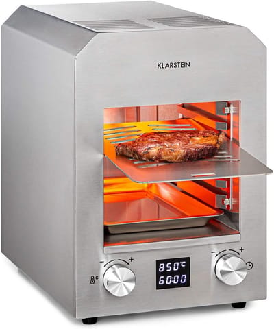 Hoge Temperatuur Contactgrill Indoor - 2200W Infrarood Grill met LED Display & Timer
