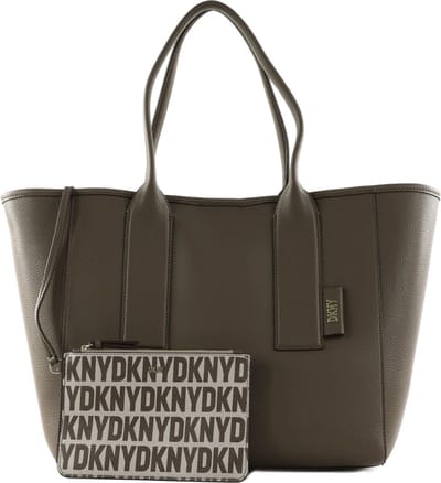 DKNY Schoudertas Shopper Grayson Logo Tote Truffle Taupe