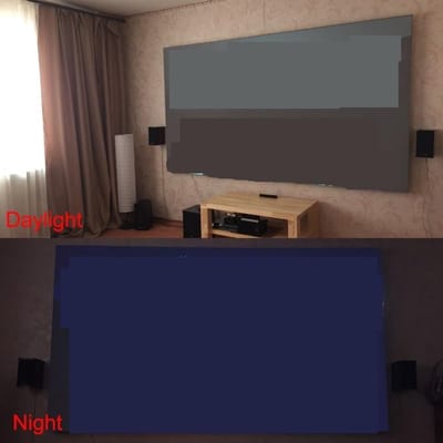 Projectorscherm - Projectiedoek Scherm - Film Kijken - Mat Wit Glasvezel - 100x100 cm - Wit