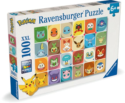 Ravensburger – Pokémon Gezichten – Kinderpuzzel – 100 XXL Stukjes