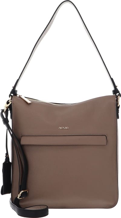 PICARD Leren Handtas Schoudertas Stash Cross Bag Chai - Kombi Taupe