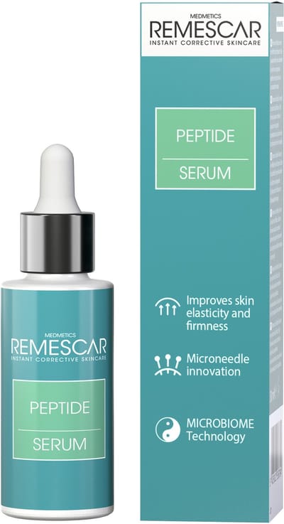 Remescar Peptide serum - Anti Aging serum voor een gladde en egale huid, met Plumping effect ter verjonging van de huid, Gezicht serum speciaal voor rijpe huid, 30 ml