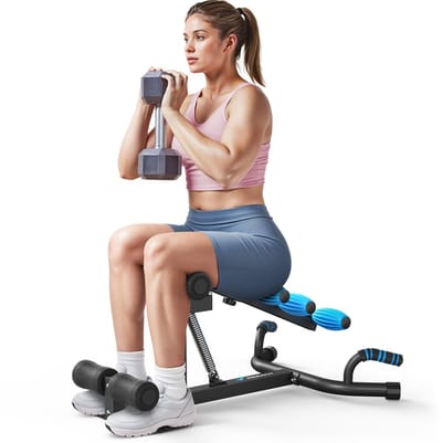 MERACH Squat Trainer – Opvouwbaar Fitnessapparaat – Tot 136 kg draagkracht – Instelbaar & met massage – Full-body training voor thuis