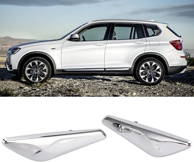Vervangende Chroomafwerking voor Voorste Spatbord, Compatibel met X3 en X4 F25 F26 2013-2017, Duurzaam ABS Trim, Auto Accessoires, Hoge Kwaliteit