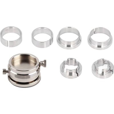 8-delige Set Horlogewerk Zitting Basis Houder Roestvrij Staal Zilver Horloge Reparatie Onderhoud Gereedschap voor BZ white