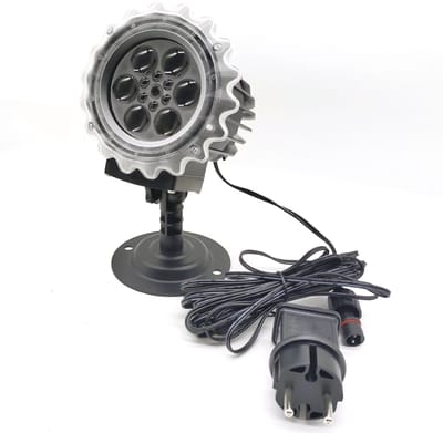 Projector Kerstmis Outdoor LED – 3D Sneeuwvlok Effect, IP65 Waterdicht, Roterende Projectieverlichting Voor Binnen & Buiten, 9W Superhelder