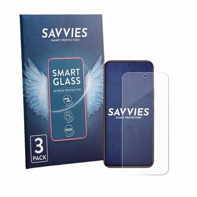 3 Stuks Savvies Screenprotector - geschikt voor realme 15x - beschermfolie glas transparant