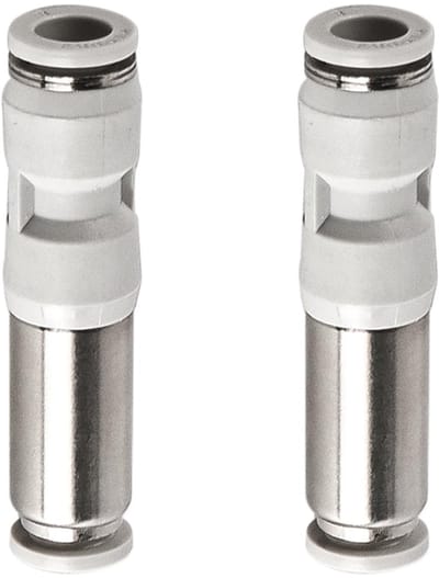 Dailygoods- Checkklep 8mm - 2 Stuks - Pneumatische Connector - Terugslagklep - Koper/Plastic - Compact Ontwerp 62x14mm - Gasafsluiter